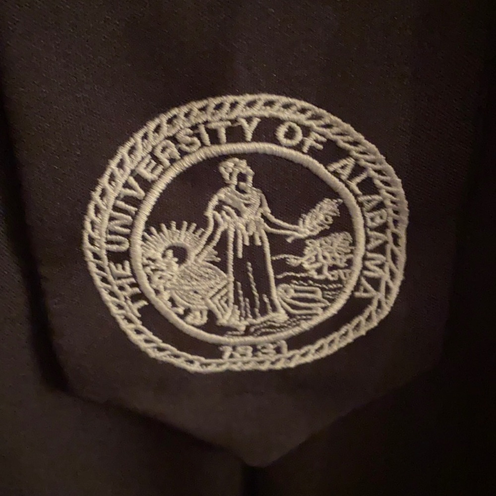 Alabama Masters gown CAP IS NOT INCLUDED